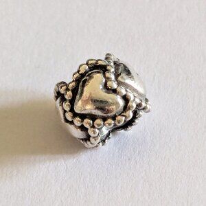 Authentic Retired Pandora Circular Heart Charm
